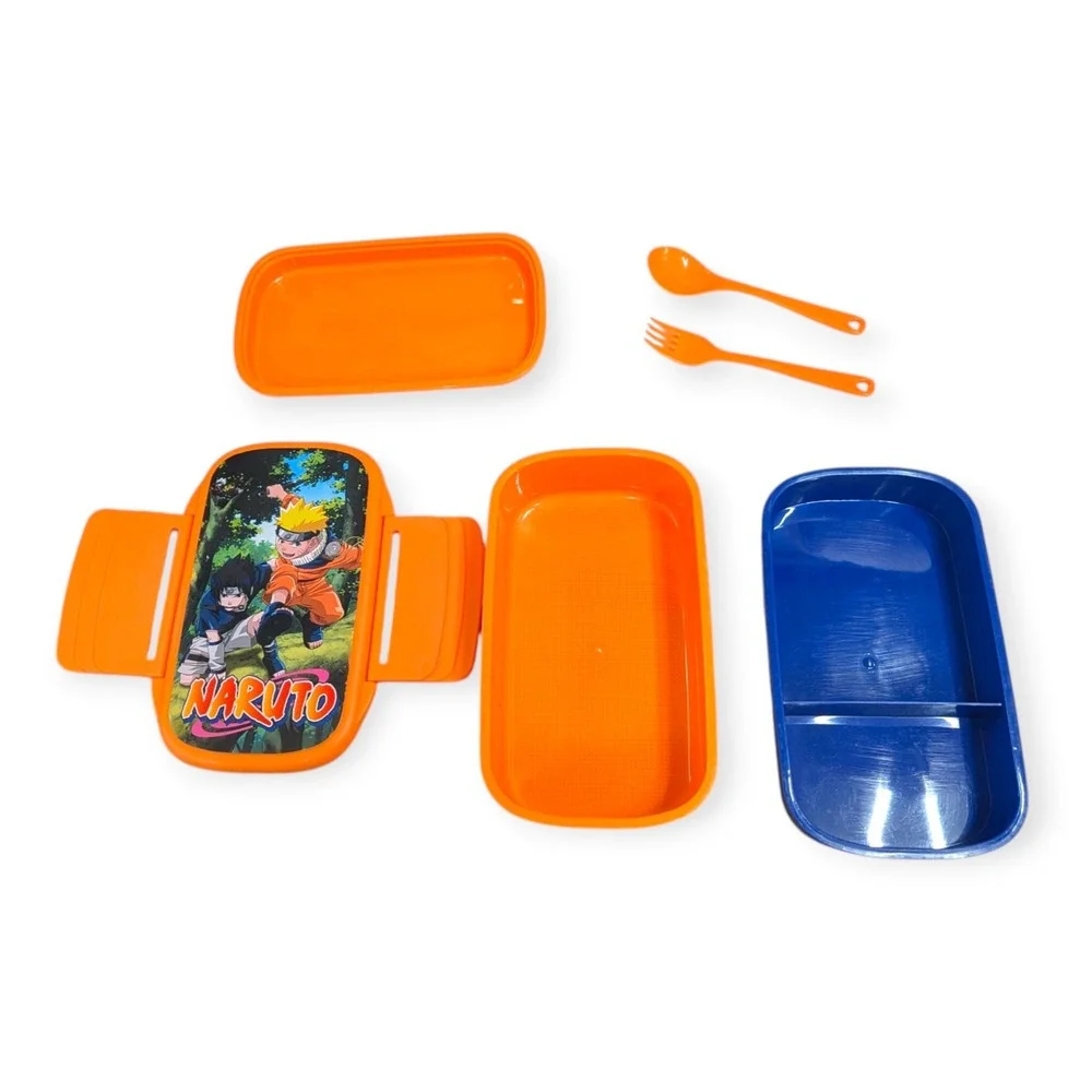 Naruto Classic Plastic Bento Box 2-Tier‎ Orange Blue Bioworld VKA26N9NAR New